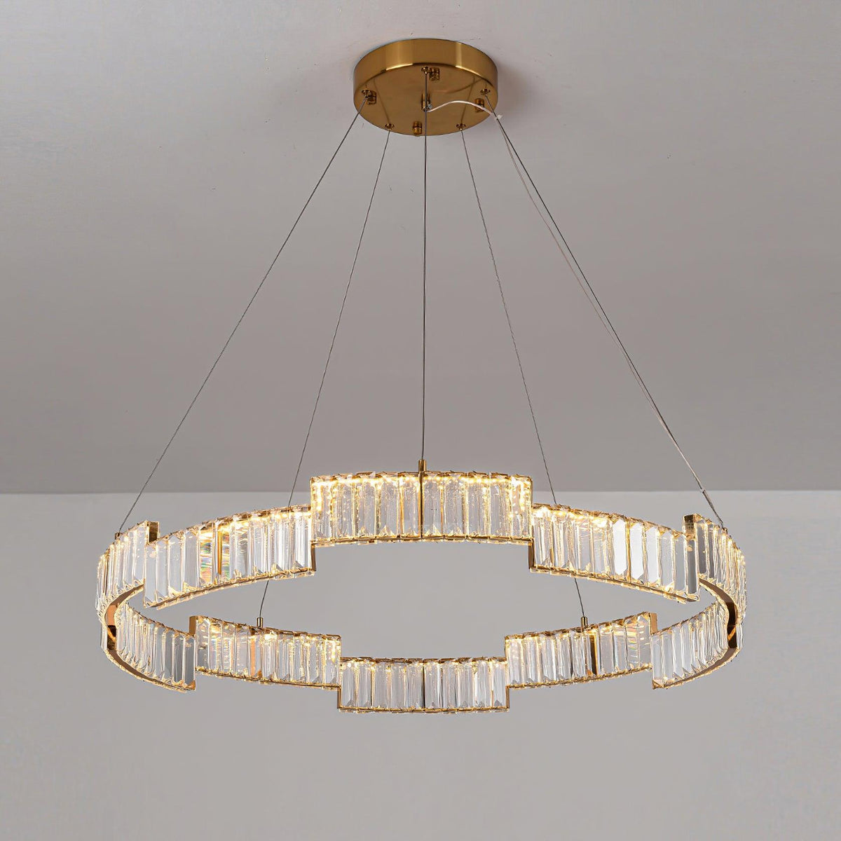 Omaris Glass Chandelier-Moonnatur