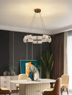 Omaris Glass Chandelier-Moonnatur