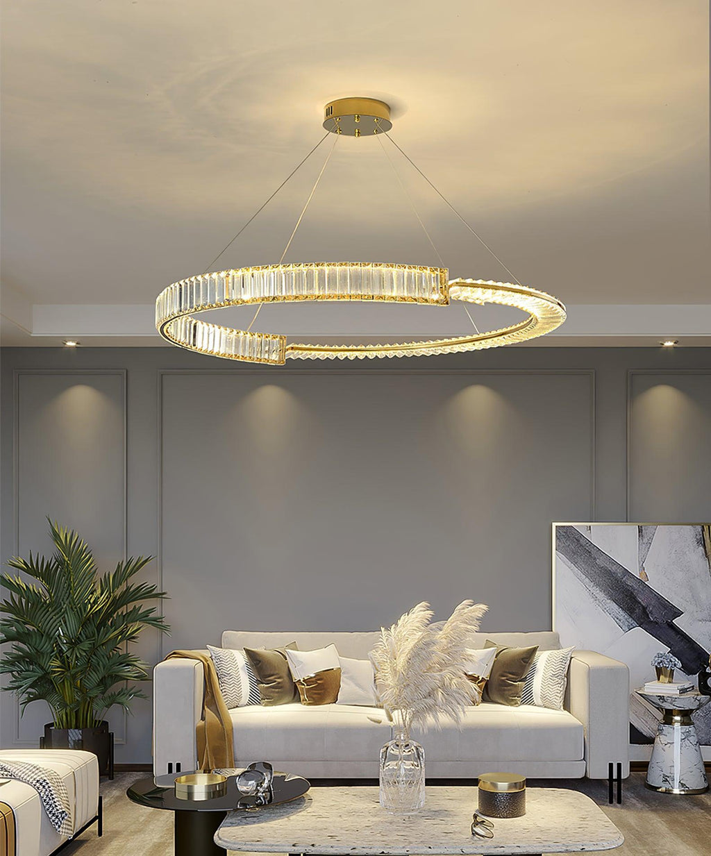 Osternwyn Crystal Chandelier-Moonnatur