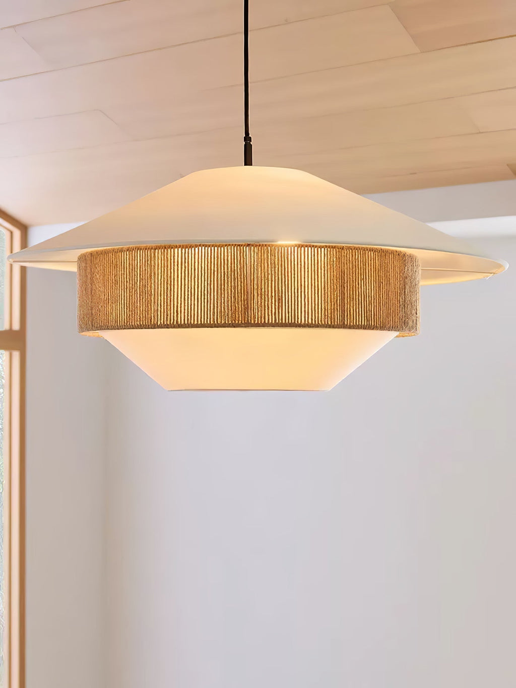 Levenwyn Linen Pendant Light-Moonnatur