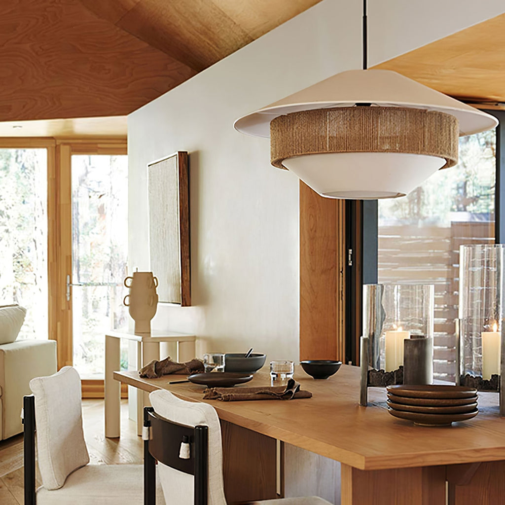 Levenwyn Linen Pendant Light-Moonnatur