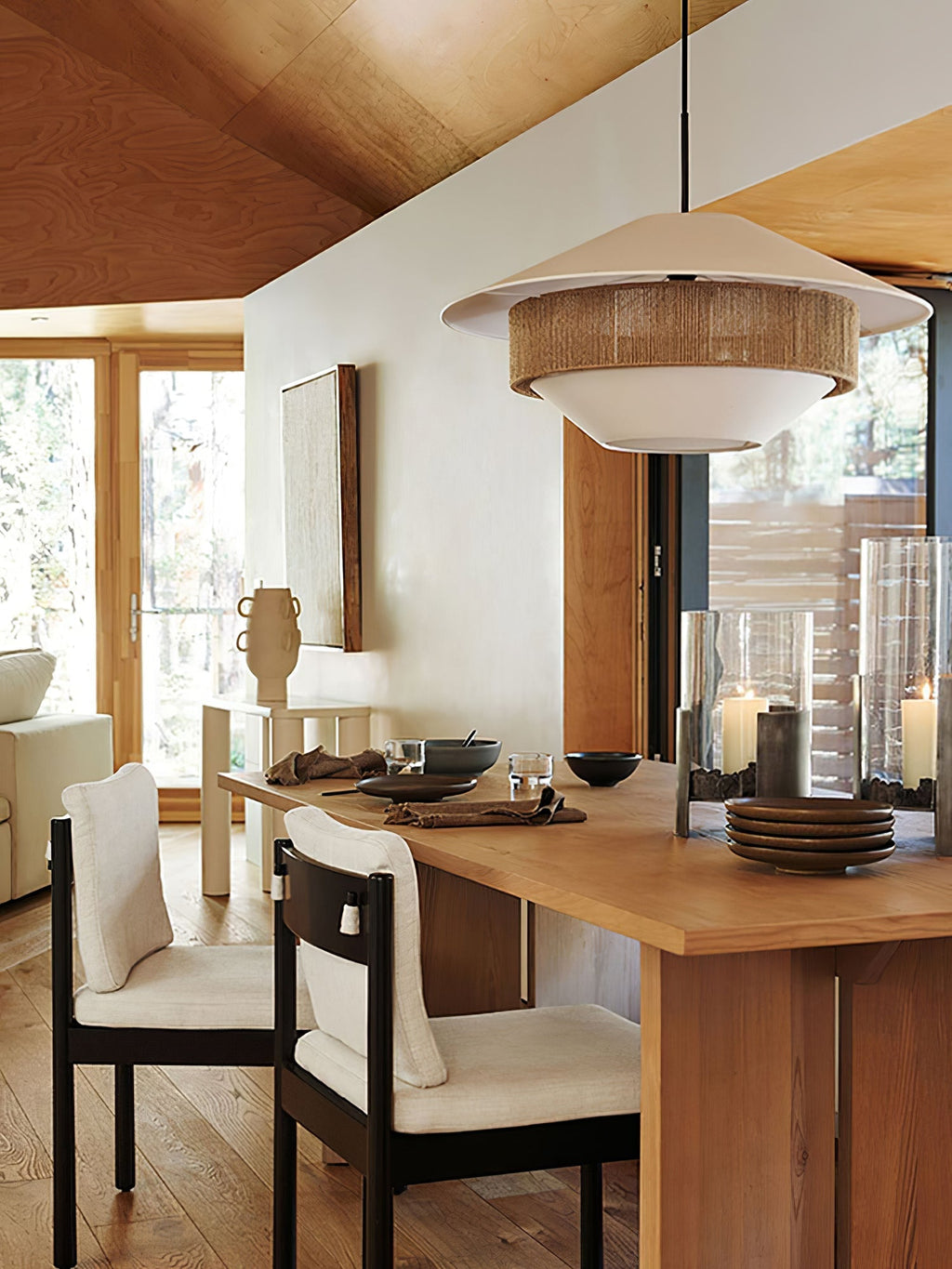 Levenwyn Linen Pendant Light-Moonnatur