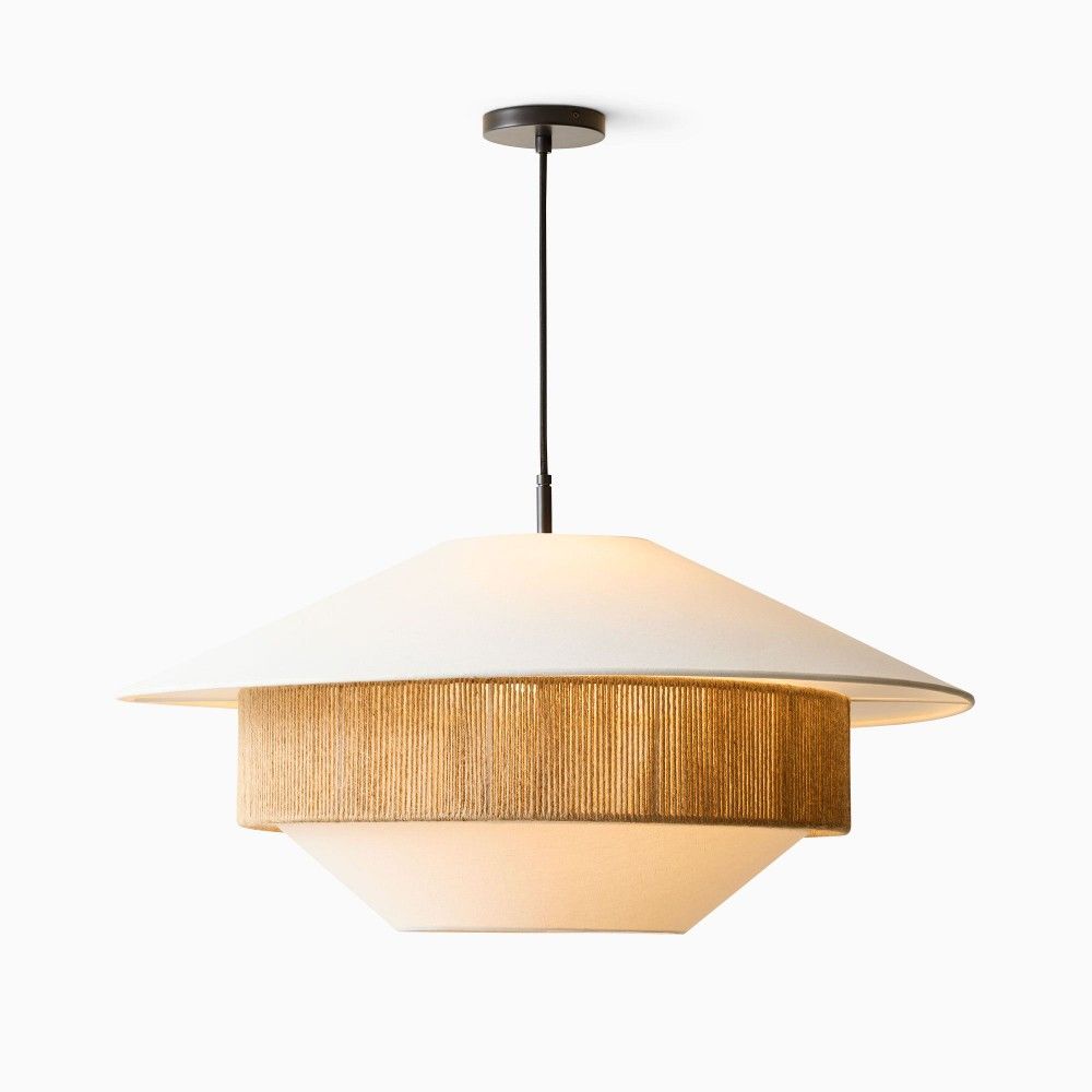 Levenwyn Linen Pendant Light-Moonnatur