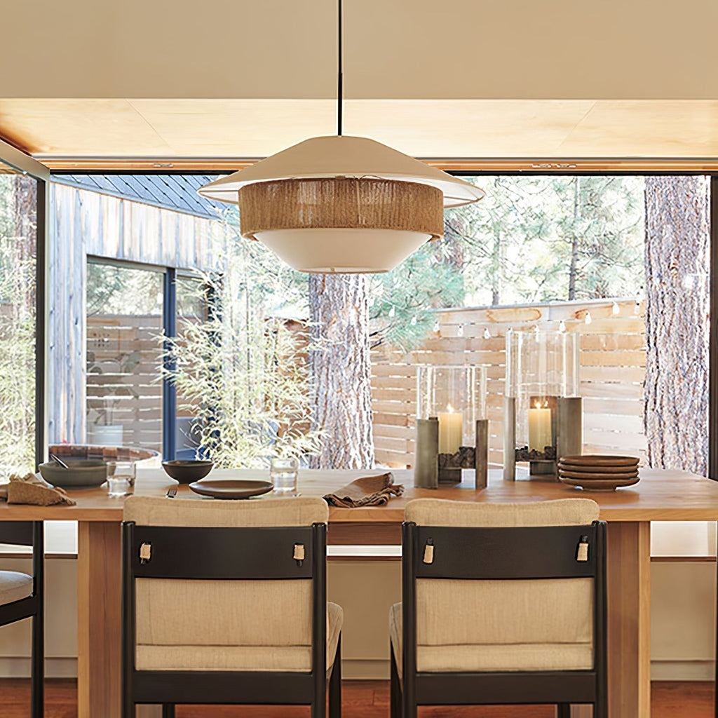 Levenwyn Linen Pendant Light-Moonnatur
