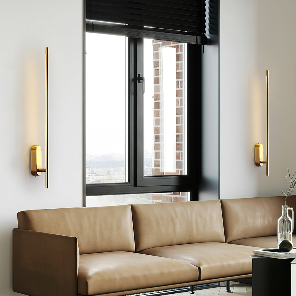 Zimelle Brass Wall Lamp-Moonnatur