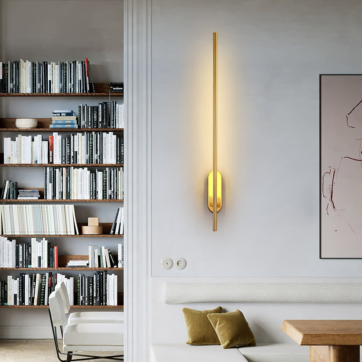 Zimelle Brass Wall Lamp-Moonnatur