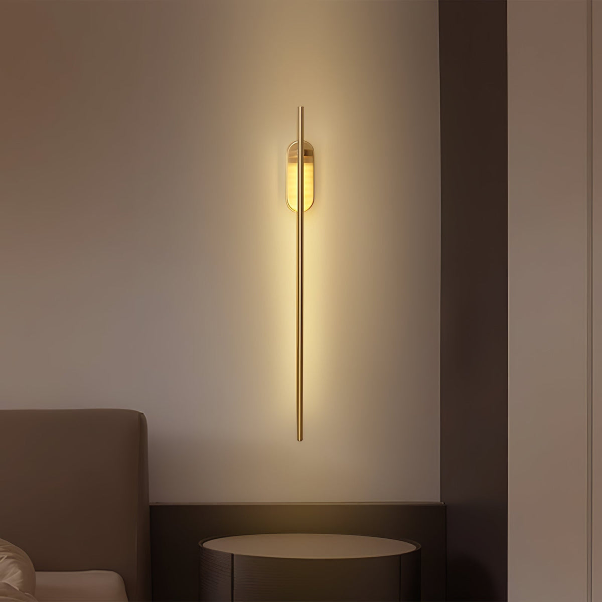 Zimelle Brass Wall Lamp-Moonnatur