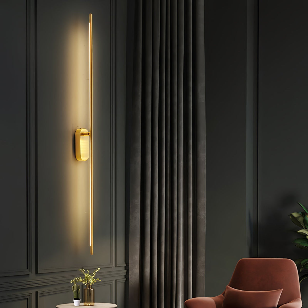 Zimelle Brass Wall Lamp-Moonnatur