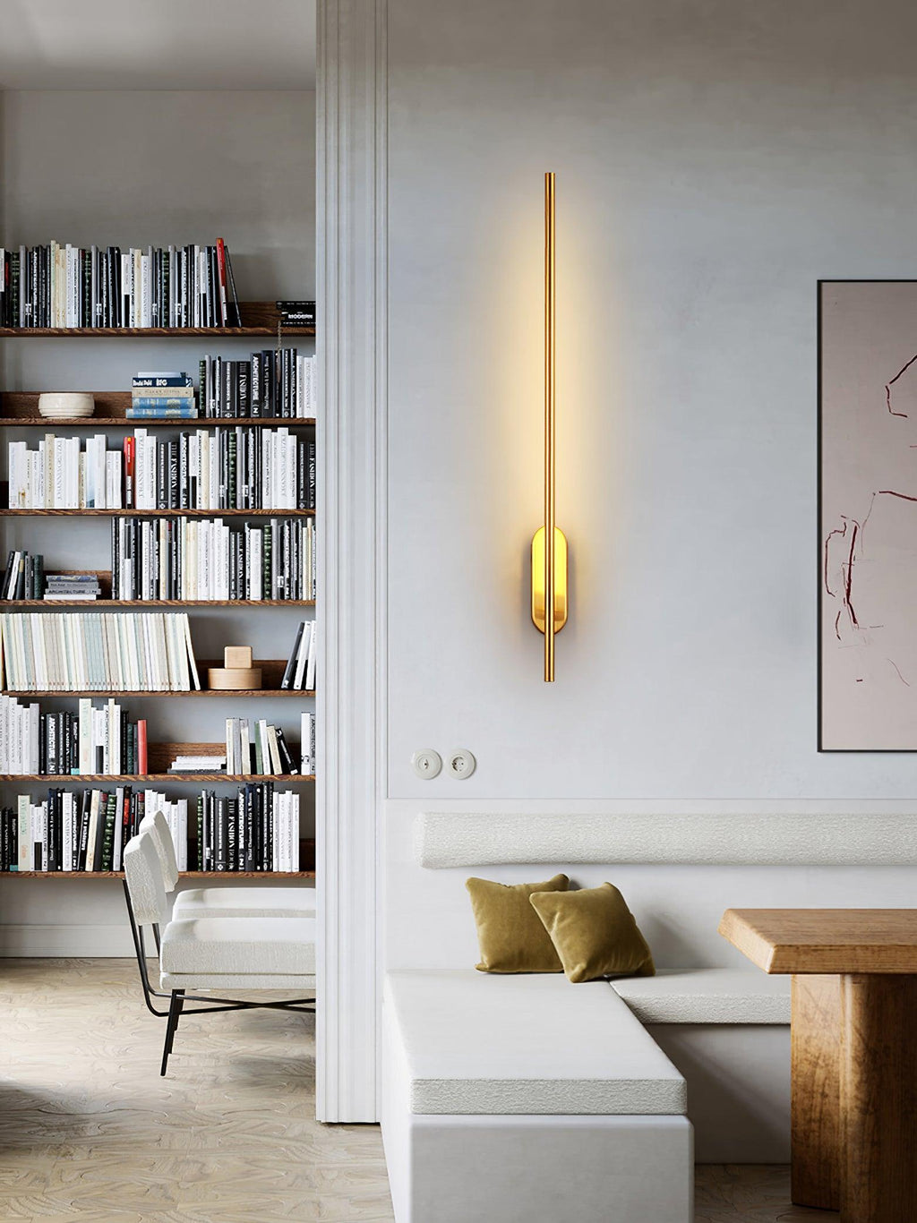 Zimelle Brass Wall Lamp-Moonnatur