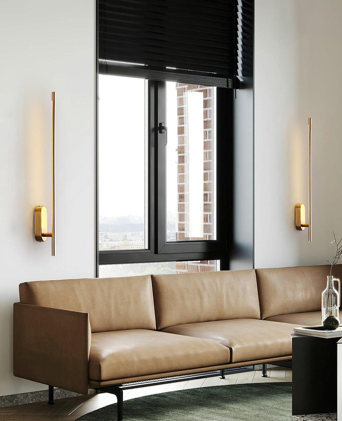 Zimelle Brass Wall Lamp-Moonnatur