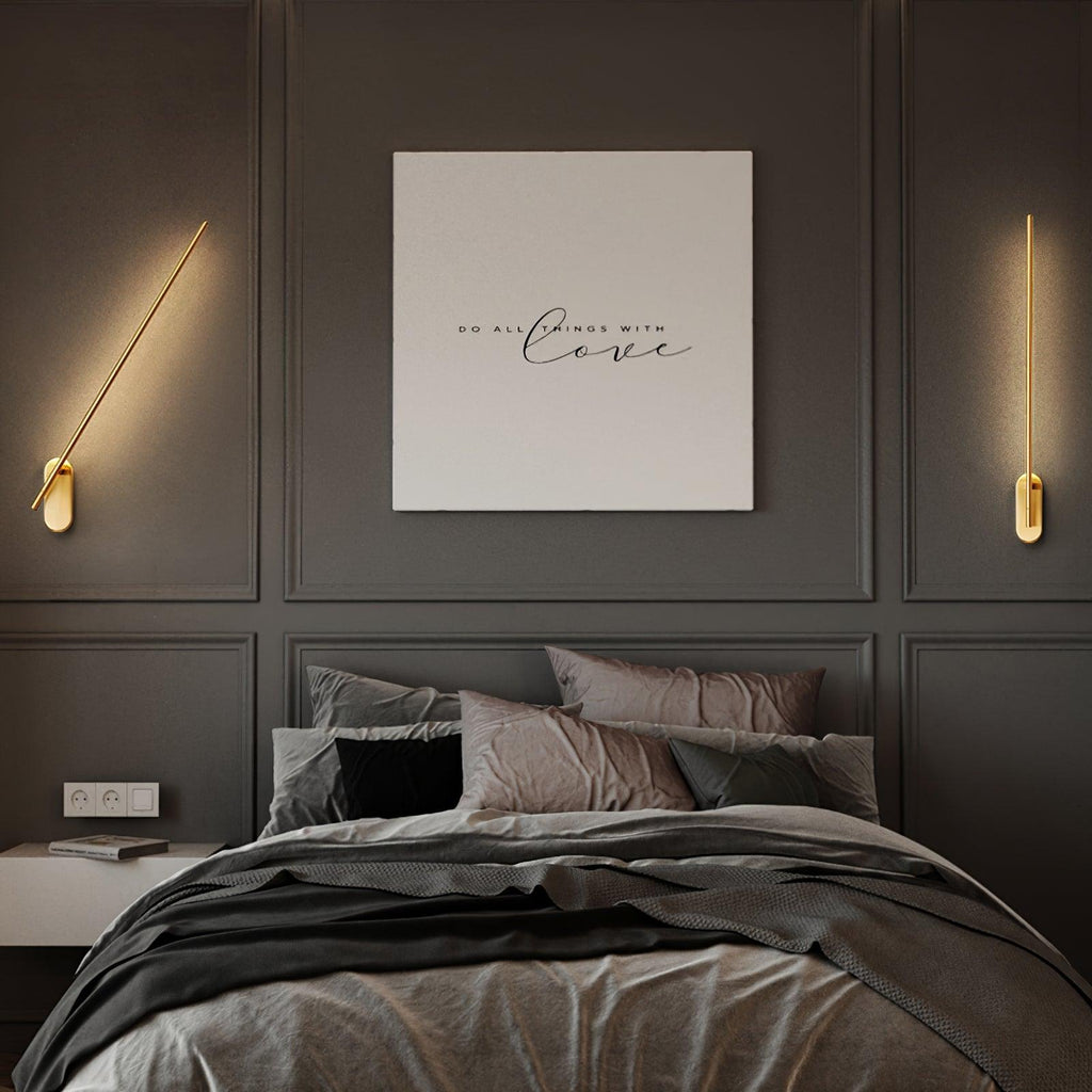 Zimelle Brass Wall Lamp-Moonnatur