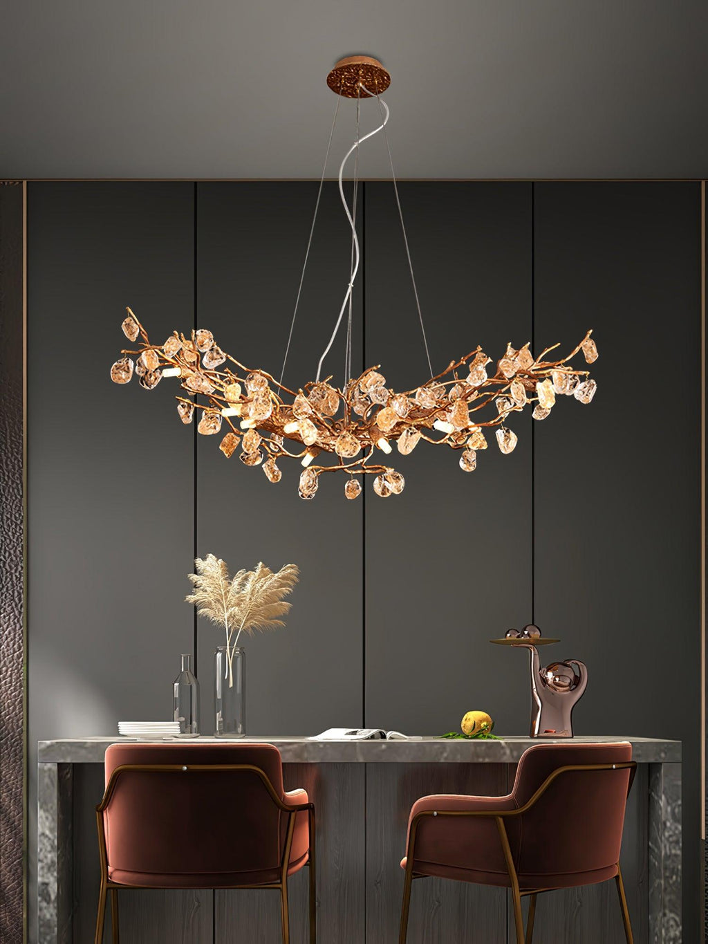 Savenwynne Crystal Chandelier-Moonnatur