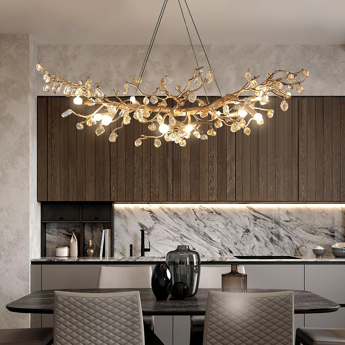 Savenwynne Crystal Chandelier-Moonnatur