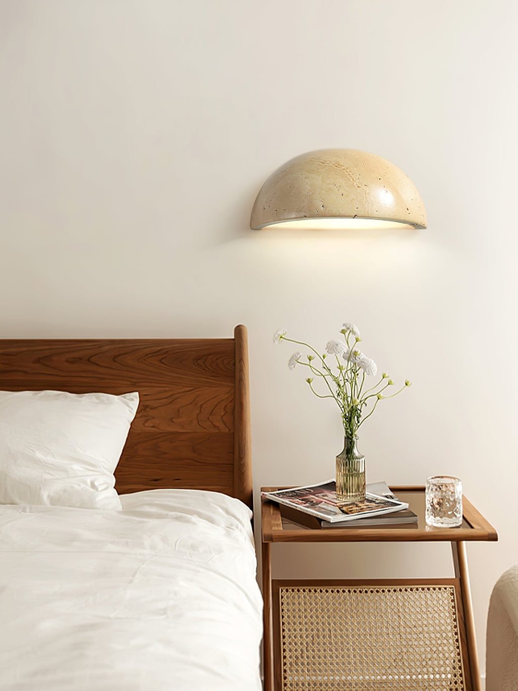 Ivrenford Travertine Wall Light-Moonnatur