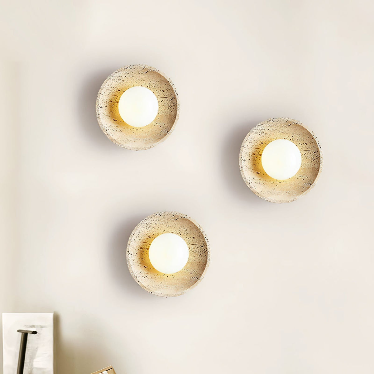 Jardenmoss Travertine Wall Light-Moonnatur