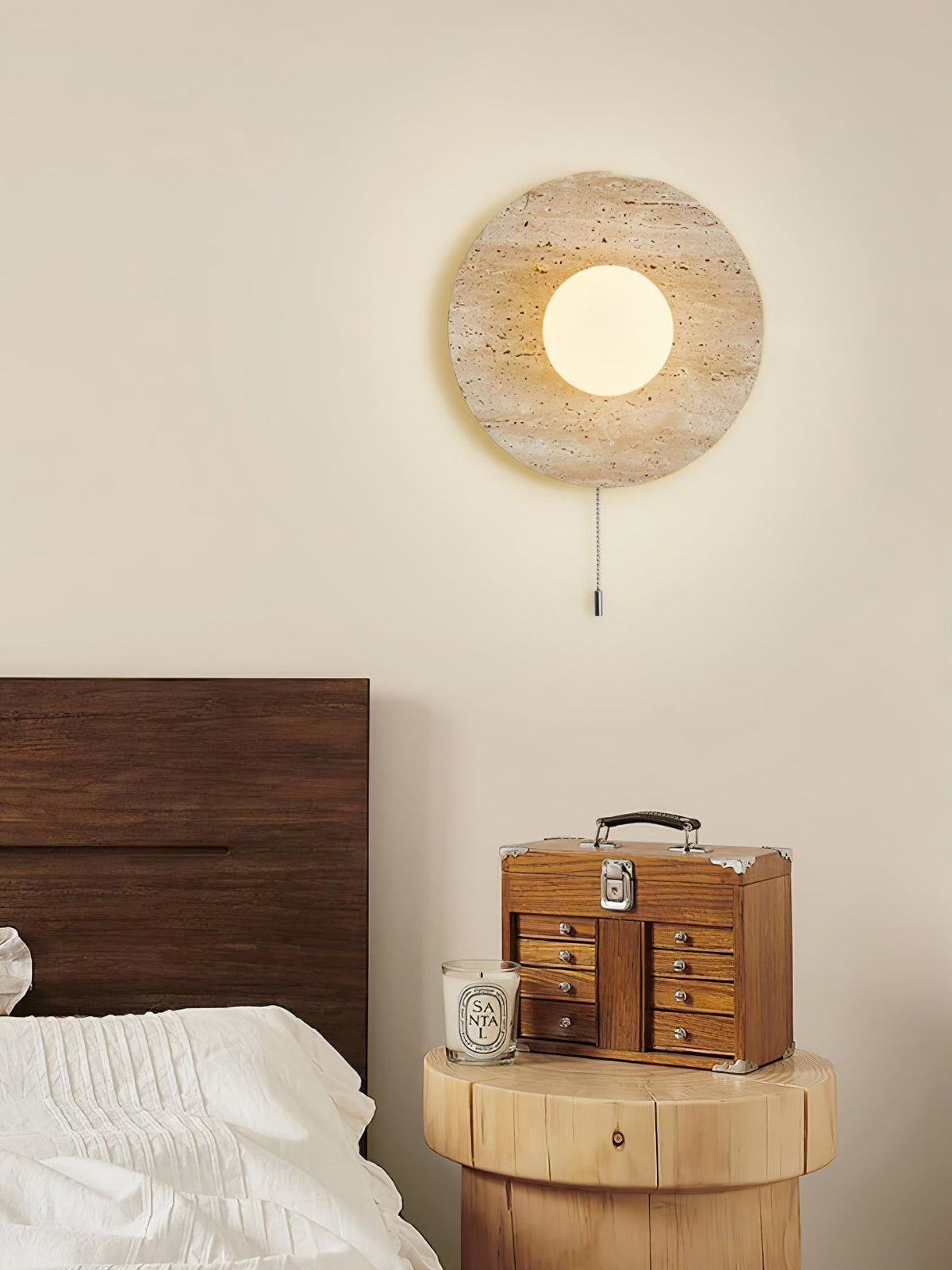 Jardenmoss Travertine Wall Light-Moonnatur