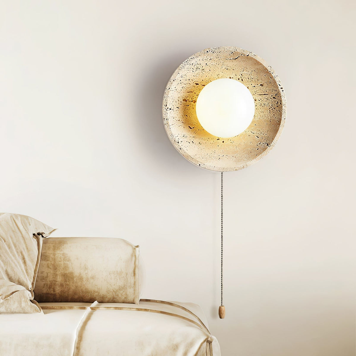 Jardenmoss Travertine Wall Light-Moonnatur