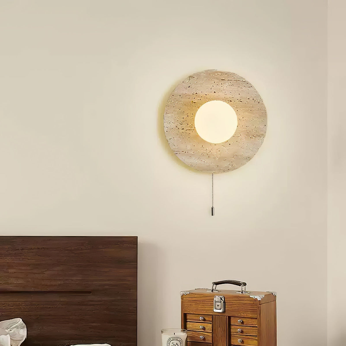 Jardenmoss Travertine Wall Light-Moonnatur