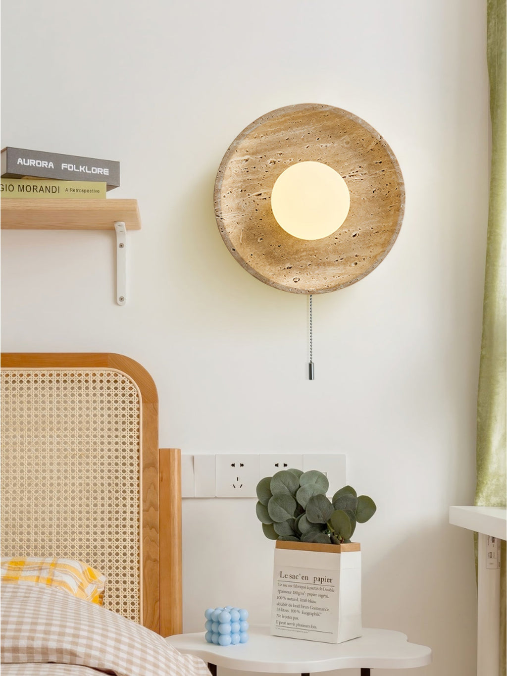 Jardenmoss Travertine Wall Light-Moonnatur