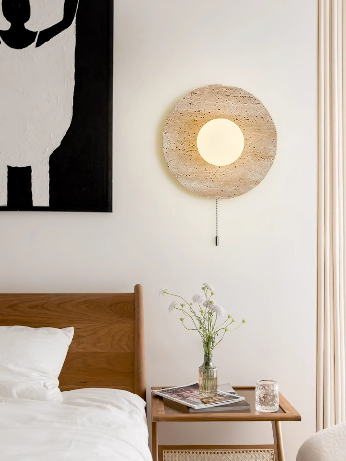 Jardenmoss Travertine Wall Light-Moonnatur