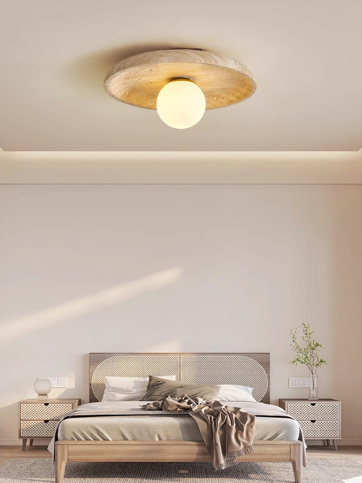 Jardenmoss Travertine Wall Light-Moonnatur