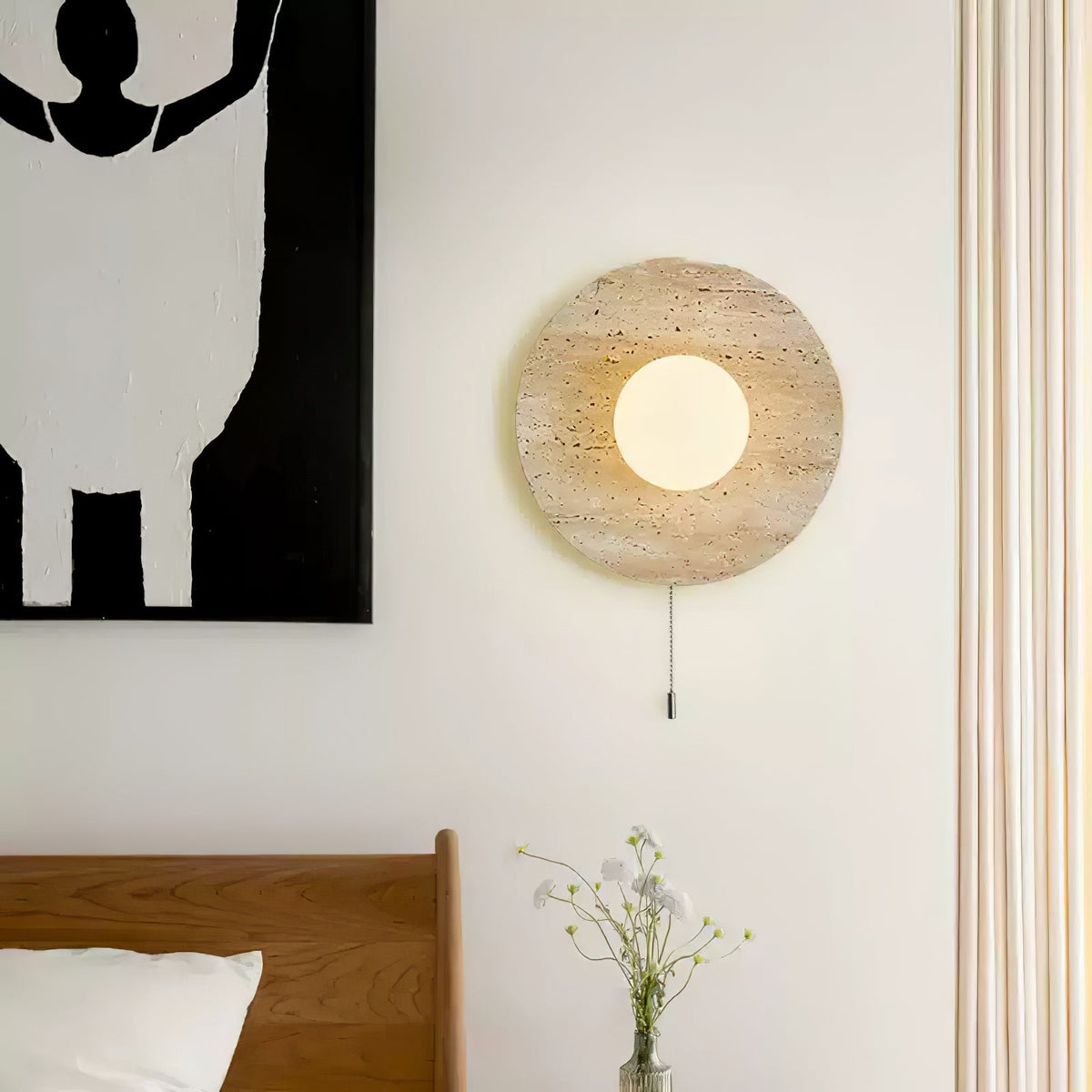 Jardenmoss Travertine Wall Light-Moonnatur