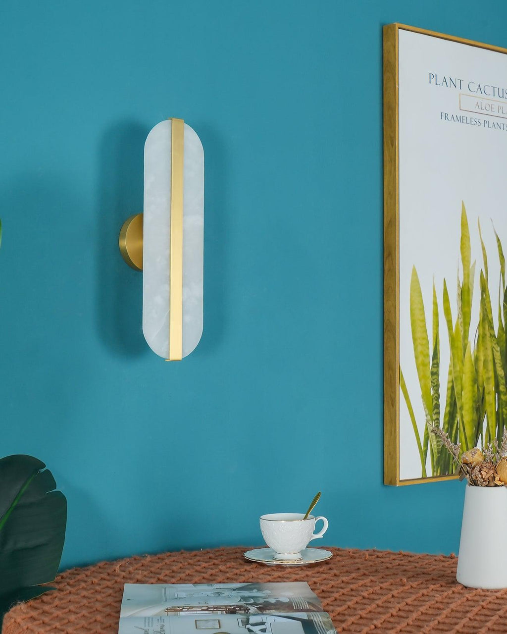 Wilvenfield Alabaster Wall Light-Moonnatur