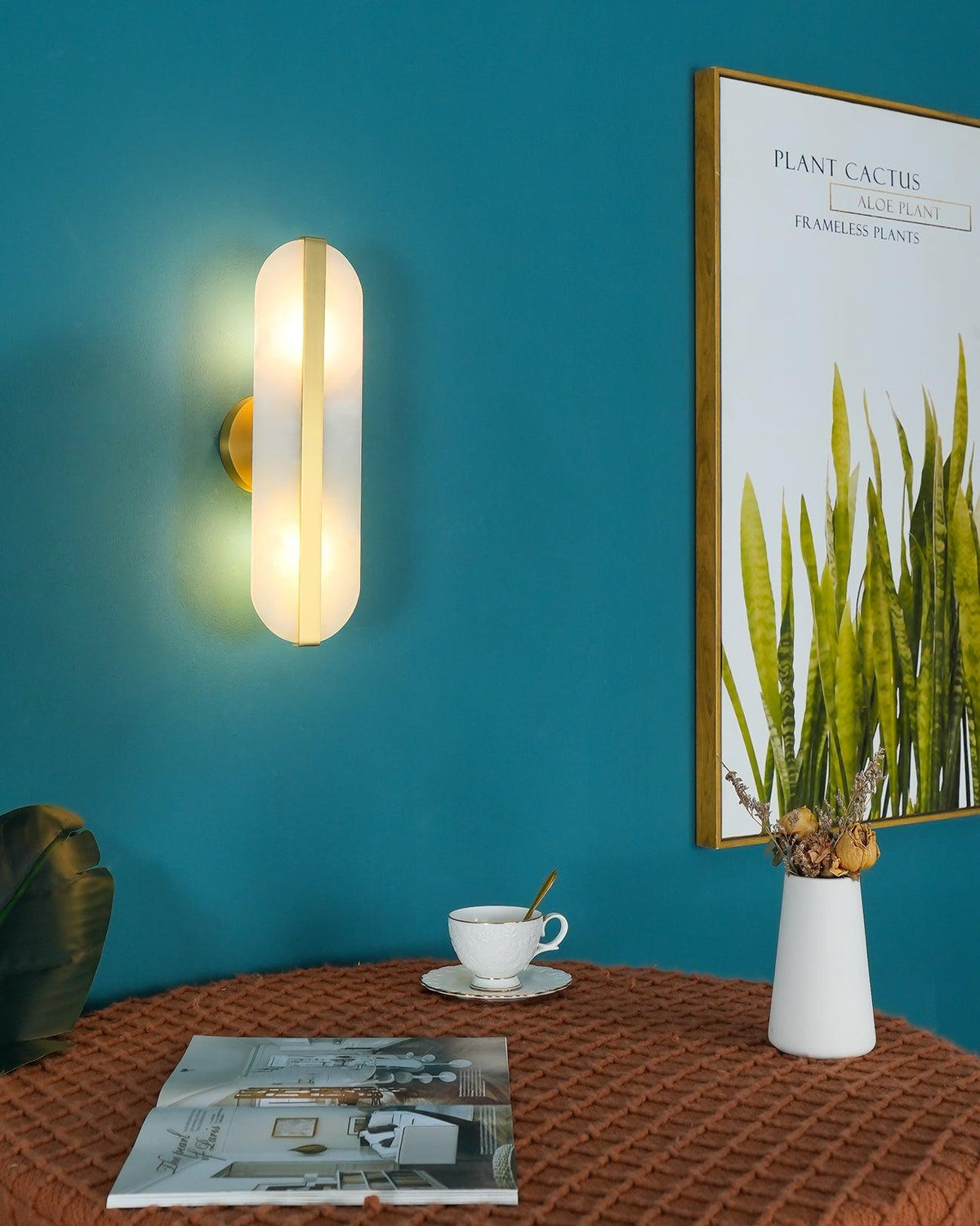 Wilvenfield Alabaster Wall Light-Moonnatur