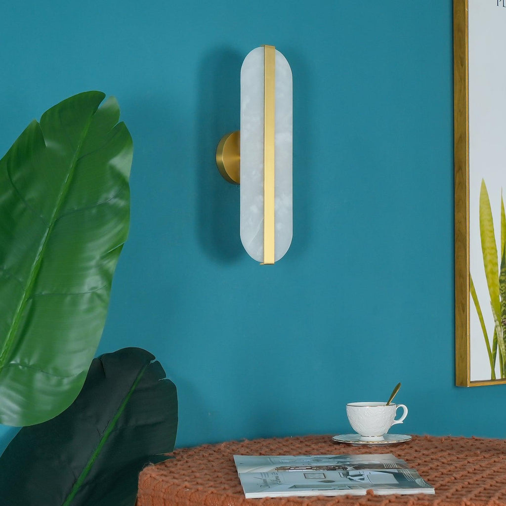 Wilvenfield Alabaster Wall Light-Moonnatur