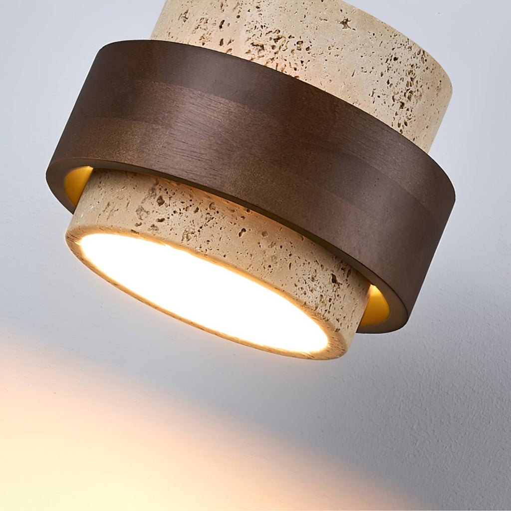 Ulvenvale Travertine Ceiling Light-Moonnatur