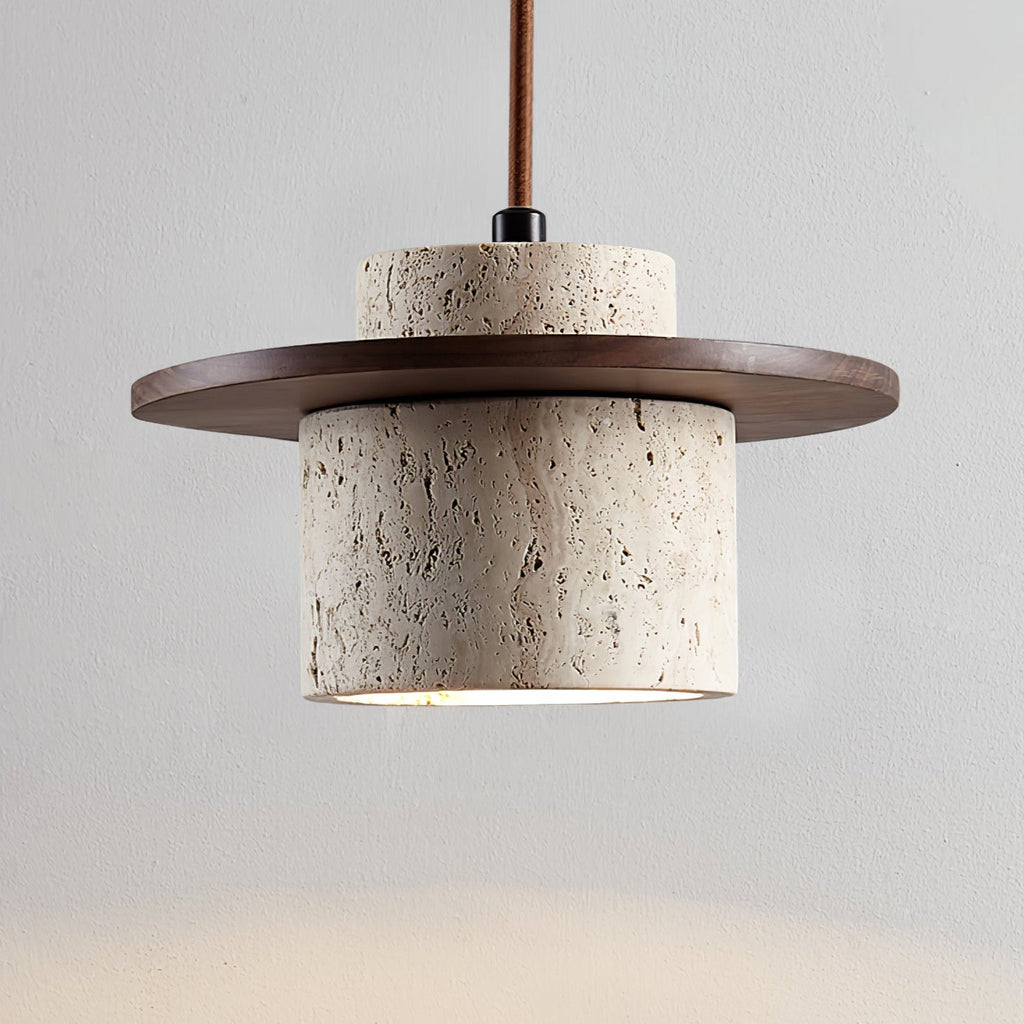 Wardenford Travertine Pendant Light-Moonnatur