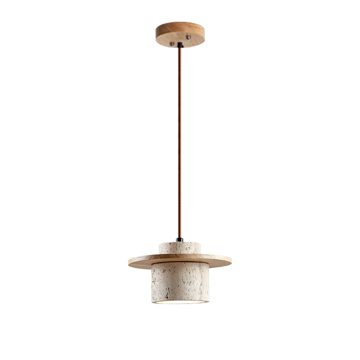 Wardenford Travertine Pendant Light-Moonnatur