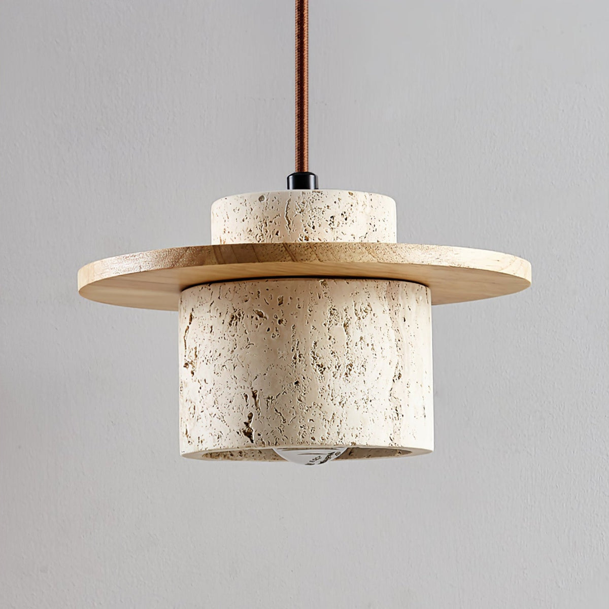 Wardenford Travertine Pendant Light-Moonnatur