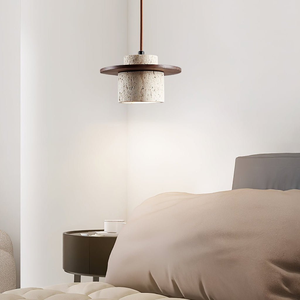 Wardenford Travertine Pendant Light-Moonnatur