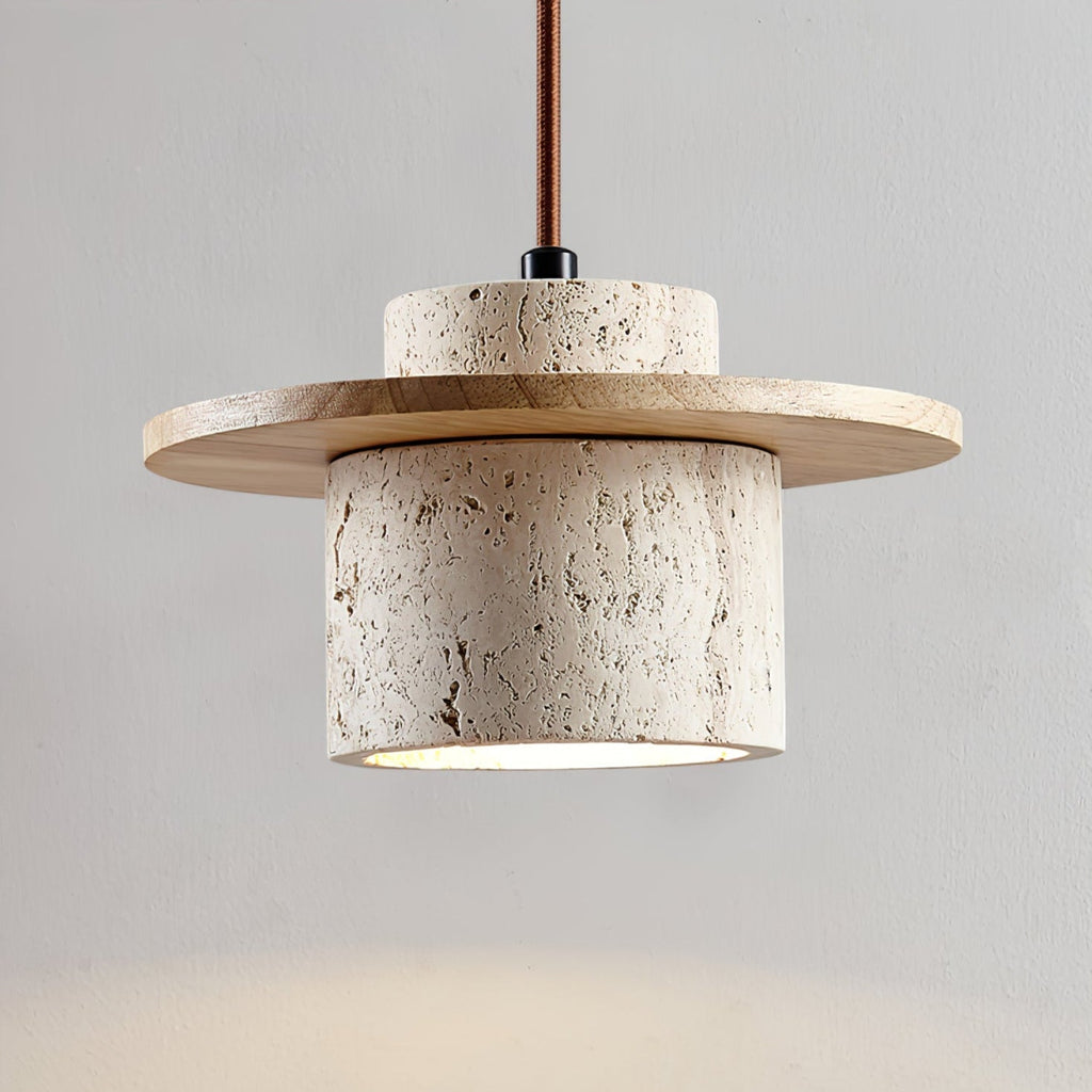 Wardenford Travertine Pendant Light-Moonnatur