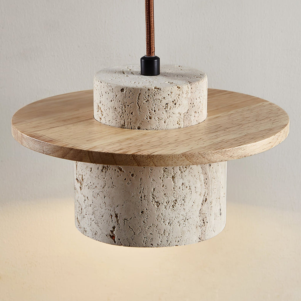 Wardenford Travertine Pendant Light-Moonnatur