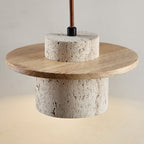 Wardenford Travertine Pendant Light-Moonnatur
