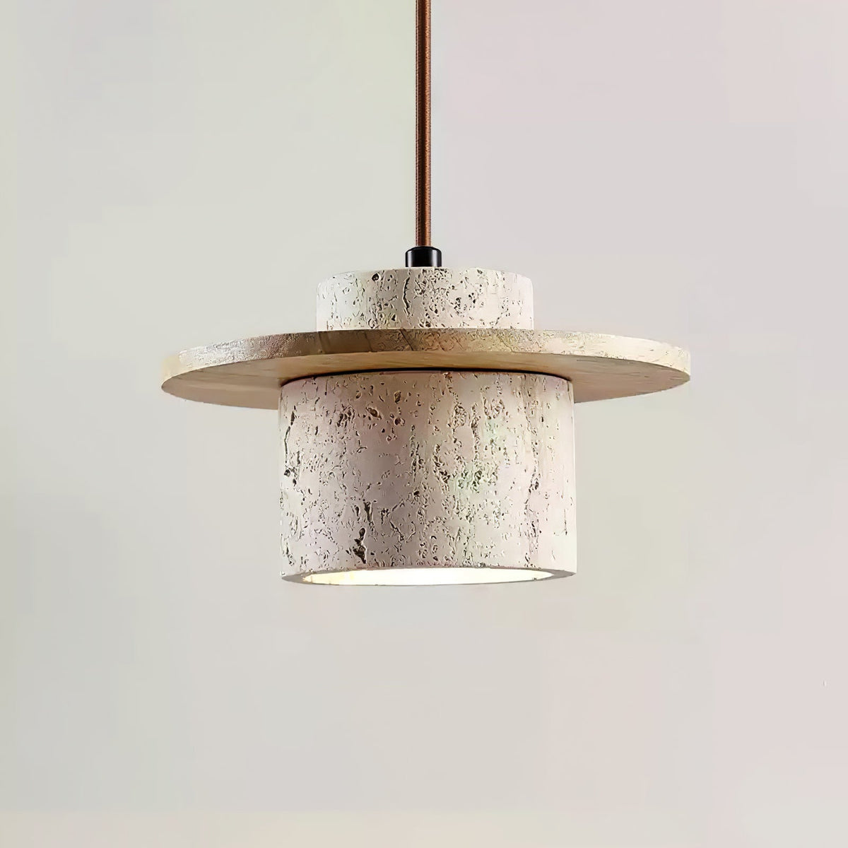 Wardenford Travertine Pendant Light-Moonnatur