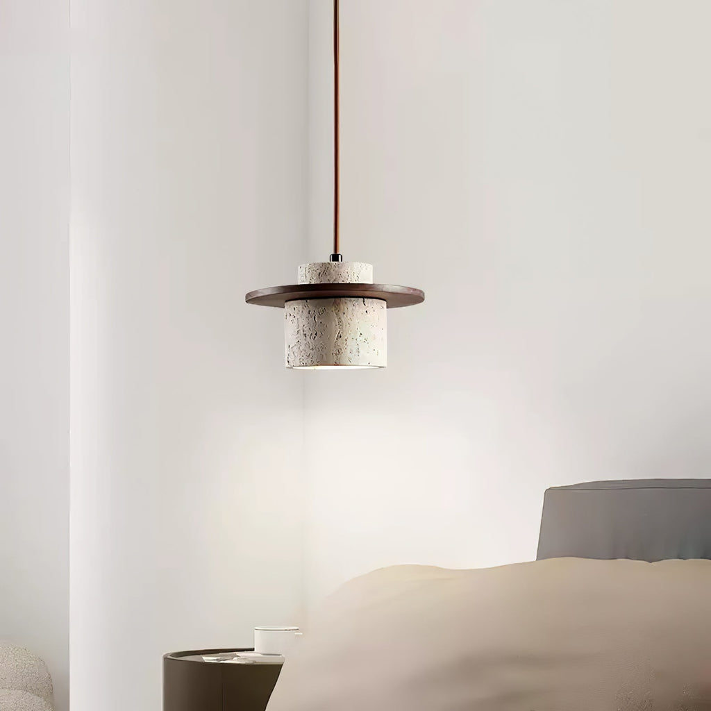 Wardenford Travertine Pendant Light-Moonnatur