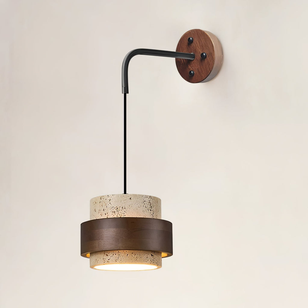 Deldenora Travertine Wall Light-Moonnatur