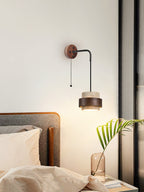 Deldenora Travertine Wall Light-Moonnatur