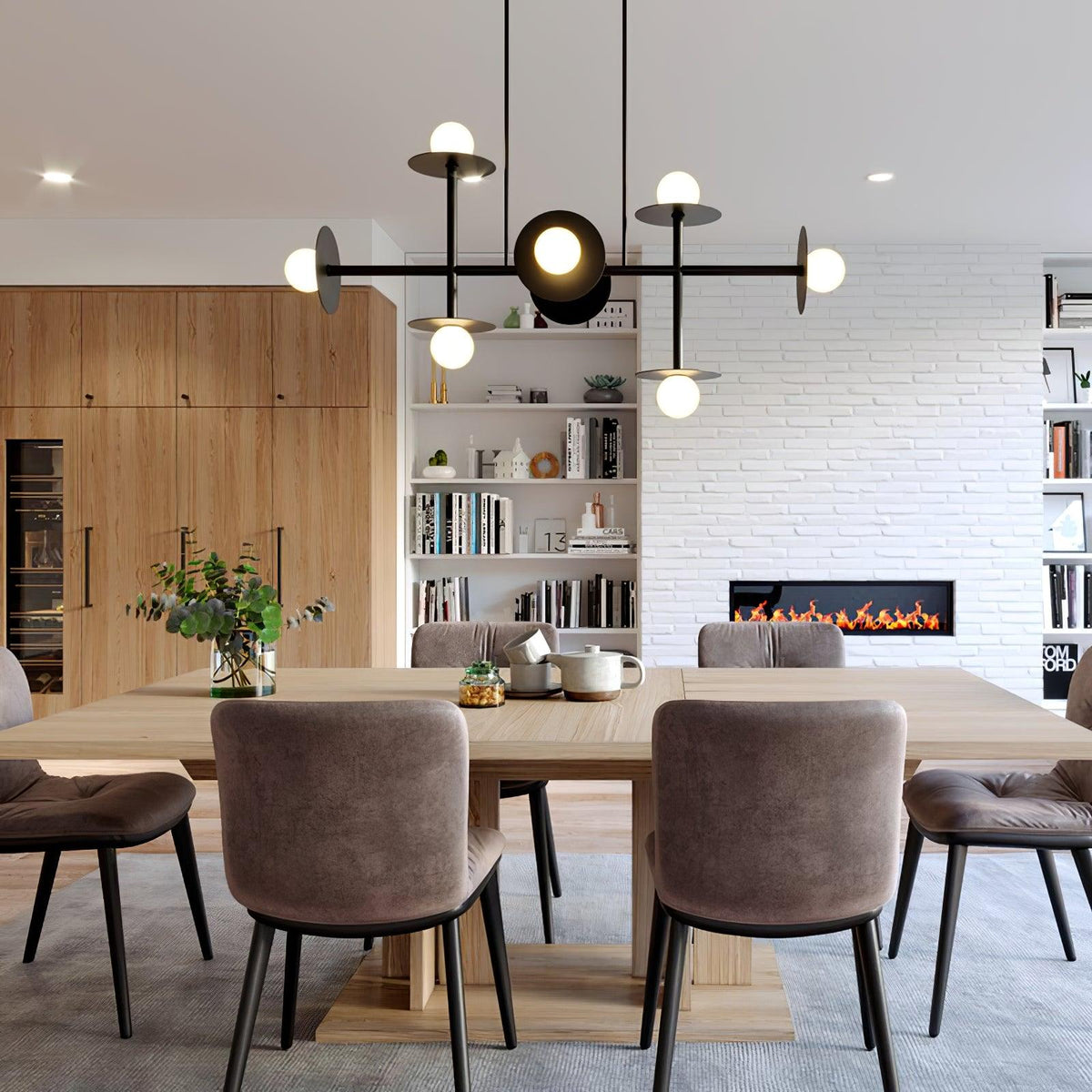 Idenera Glass Chandelier-Moonnatur