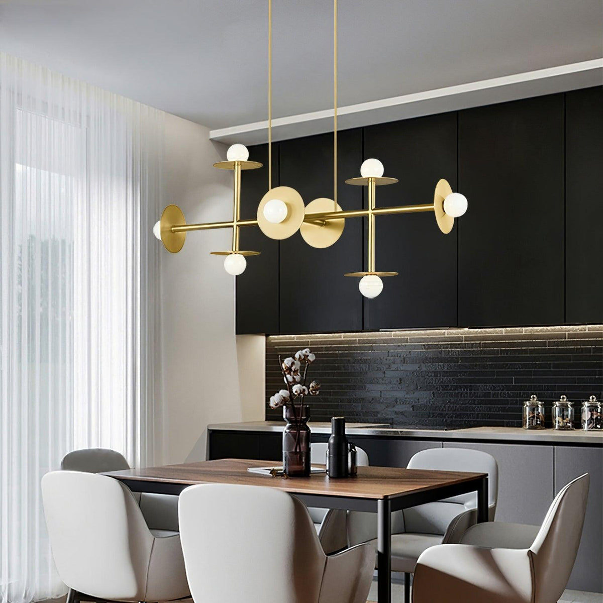 Idenera Glass Chandelier-Moonnatur