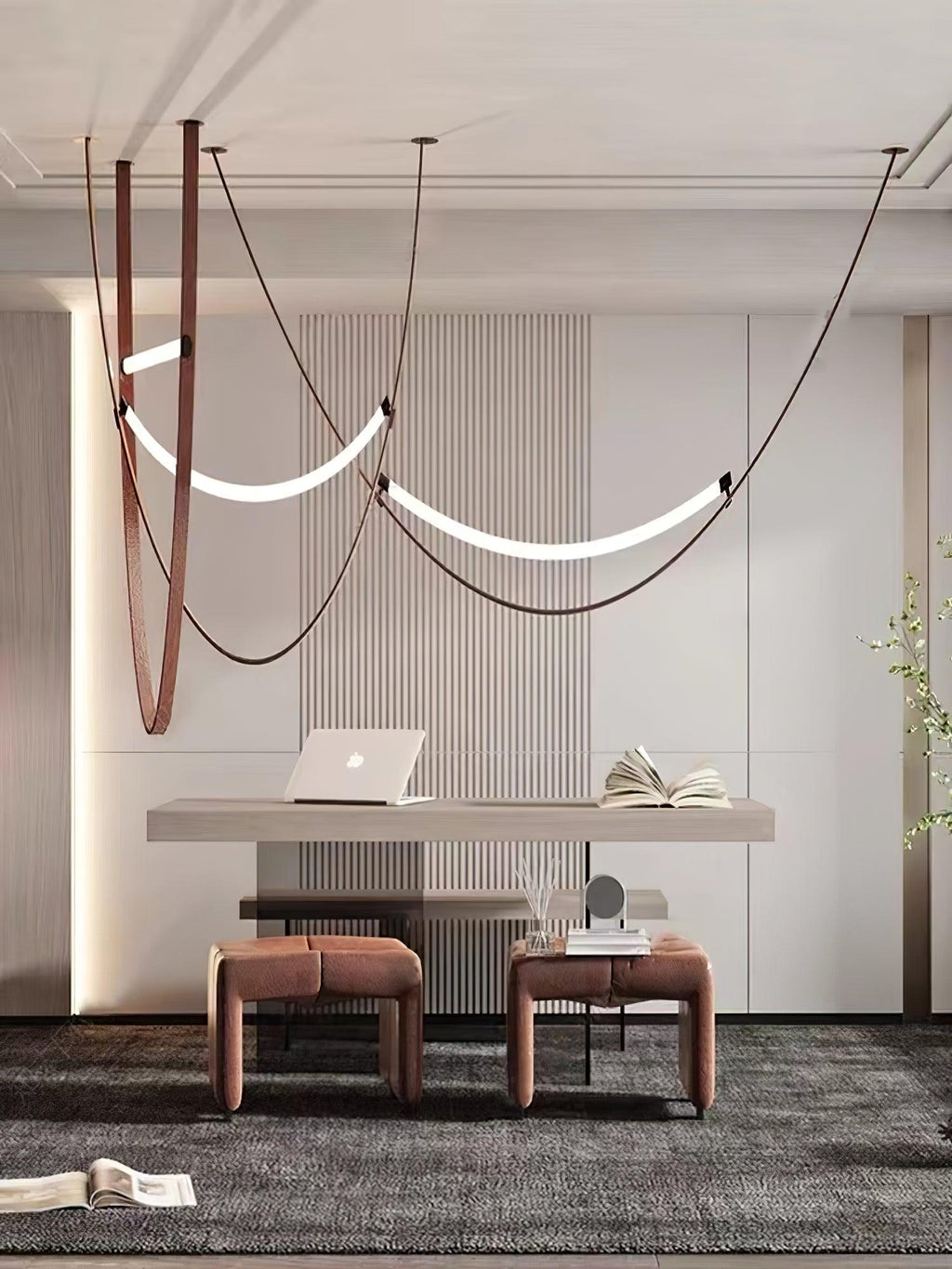 Alderose Silicone Pendant Light-Moonnatur