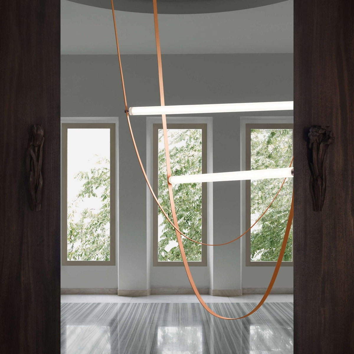 Alderose Silicone Pendant Light-Moonnatur