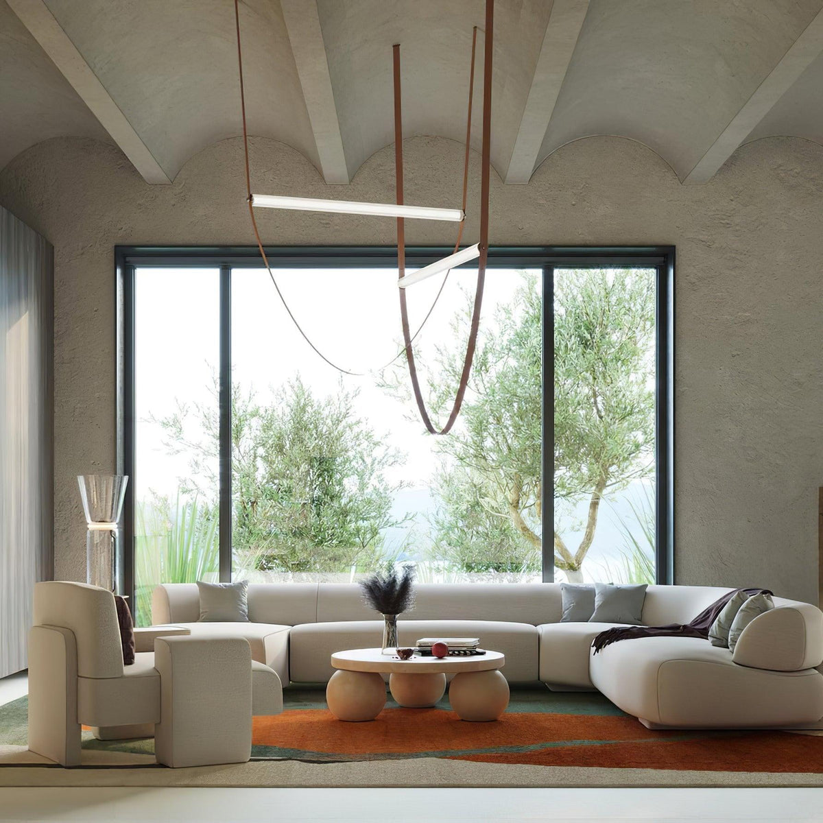 Alderose Silicone Pendant Light-Moonnatur