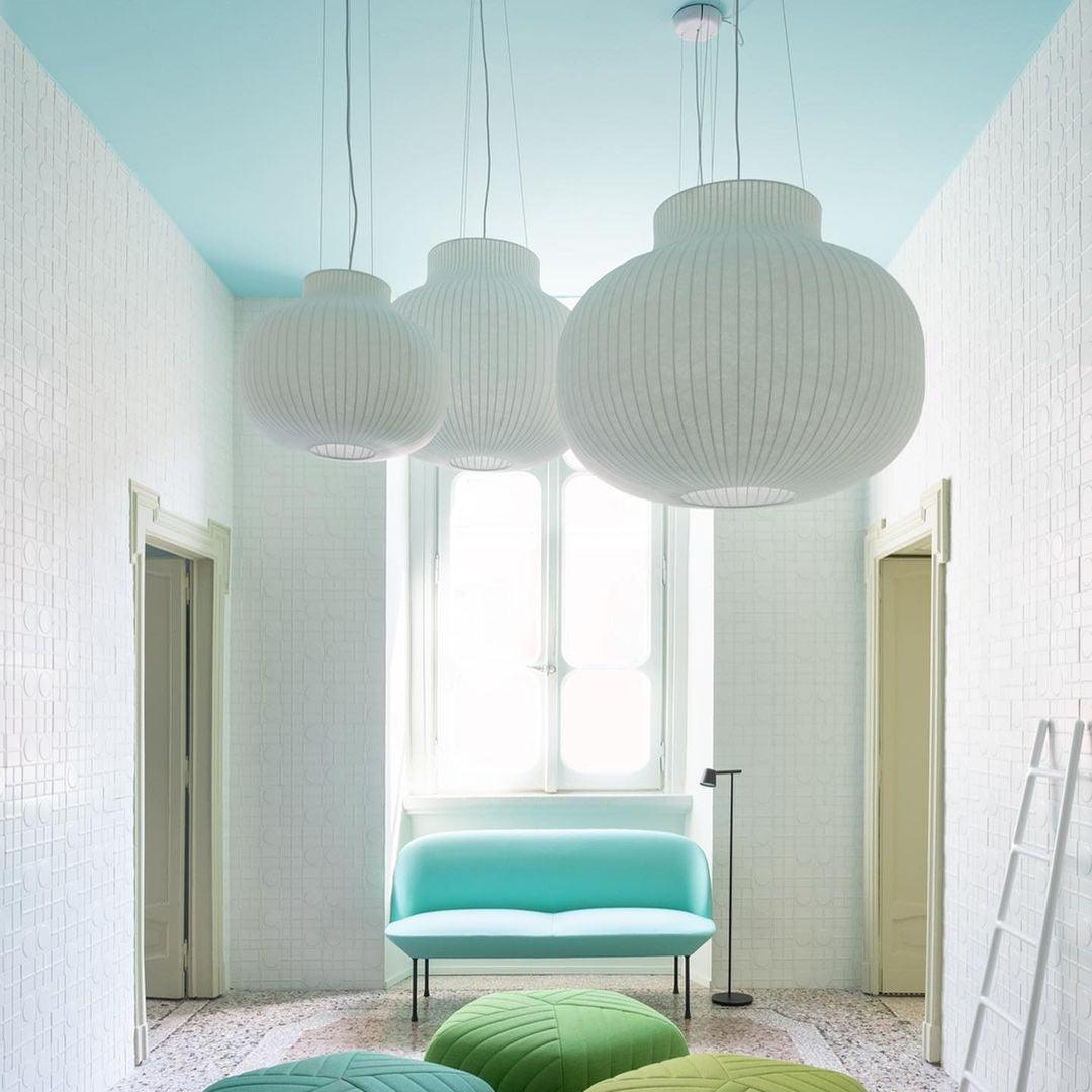 Ferrowwell Silk Pendant Light-Moonnatur