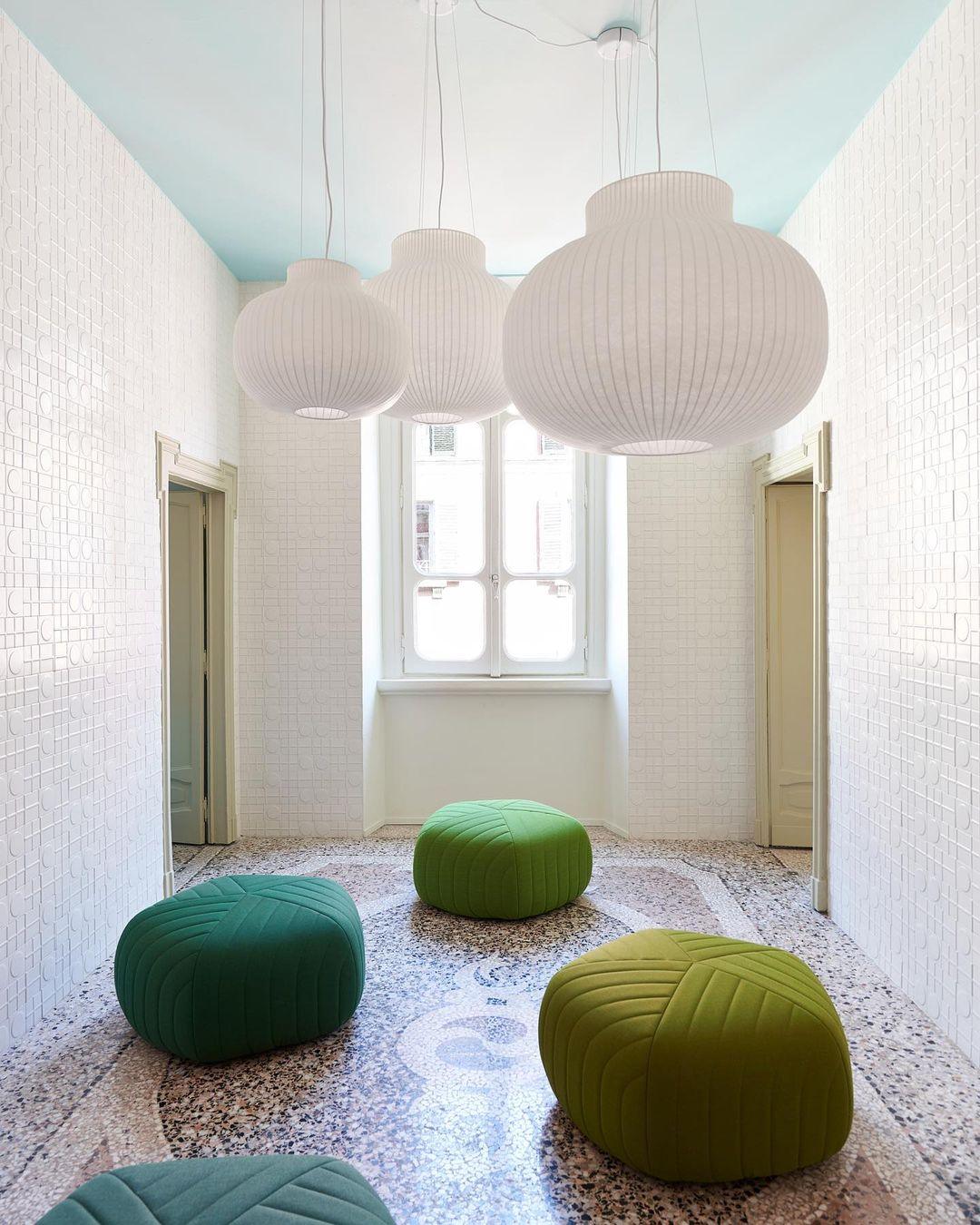 Ferrowwell Silk Pendant Light-Moonnatur