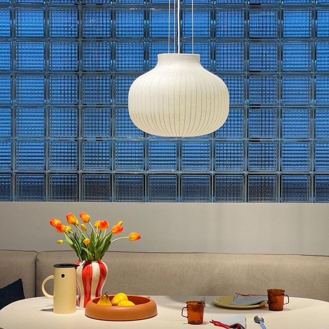 Ferrowwell Silk Pendant Light-Moonnatur