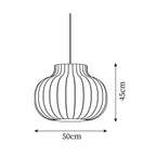 Ferrowwell Silk Pendant Light-Moonnatur